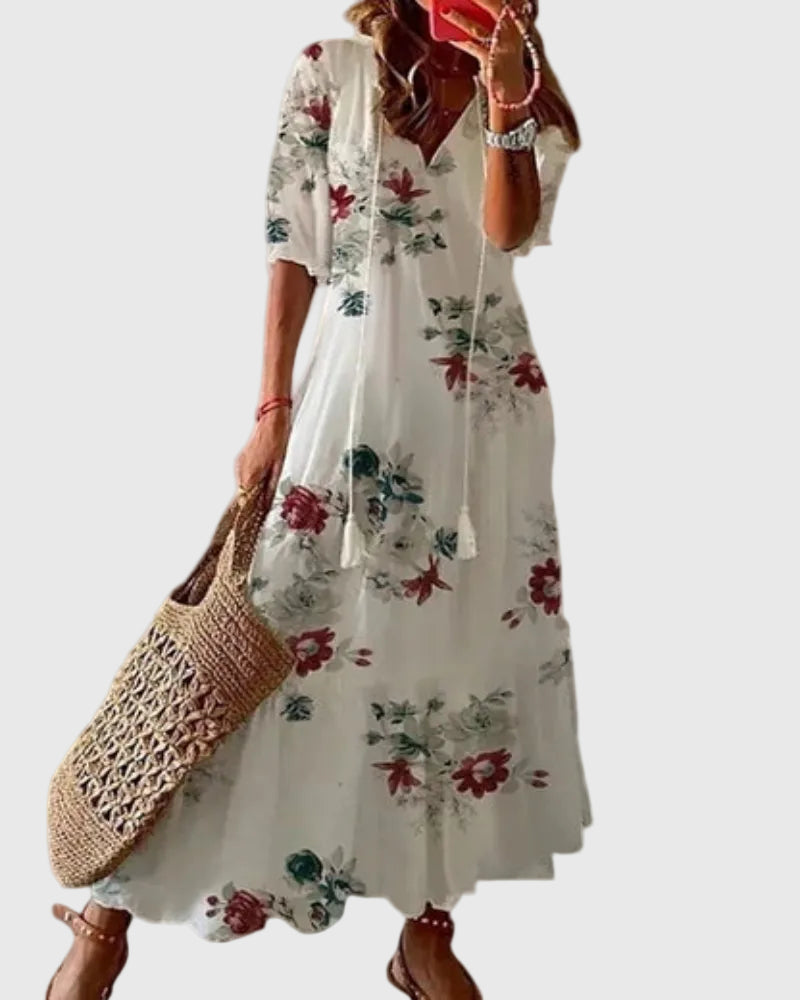 Amalia | Boho Vintage Summer Maxi Dress