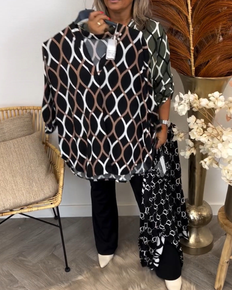 Noor – Blouse with Graphic Print