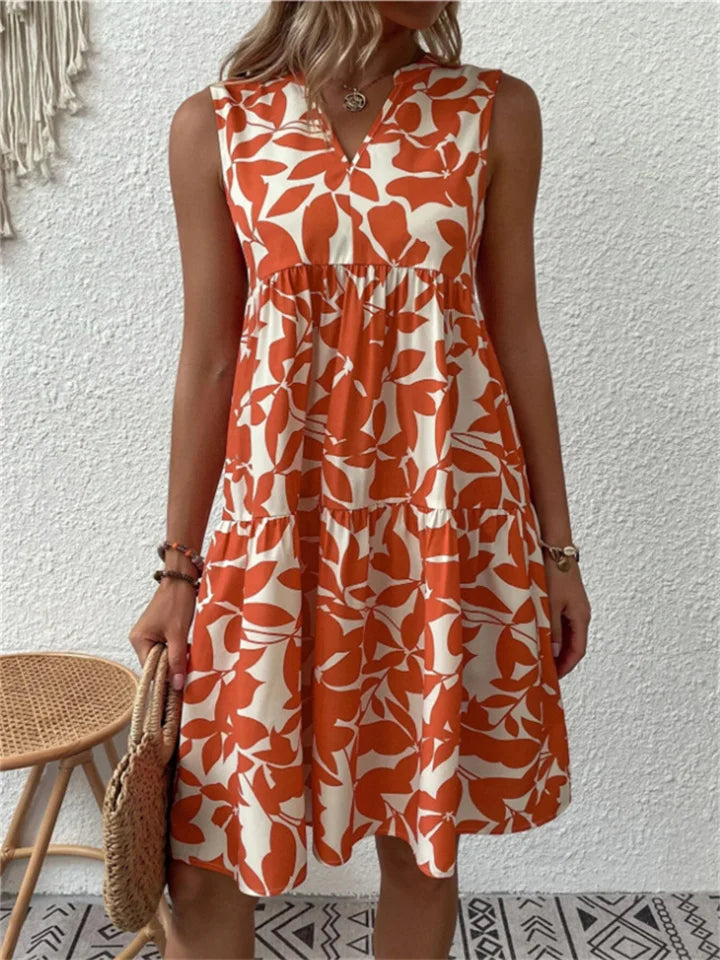 Bellissa - Leaf Summer Dress