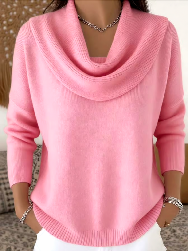 Sofie – Knitted Sweater with Collar
