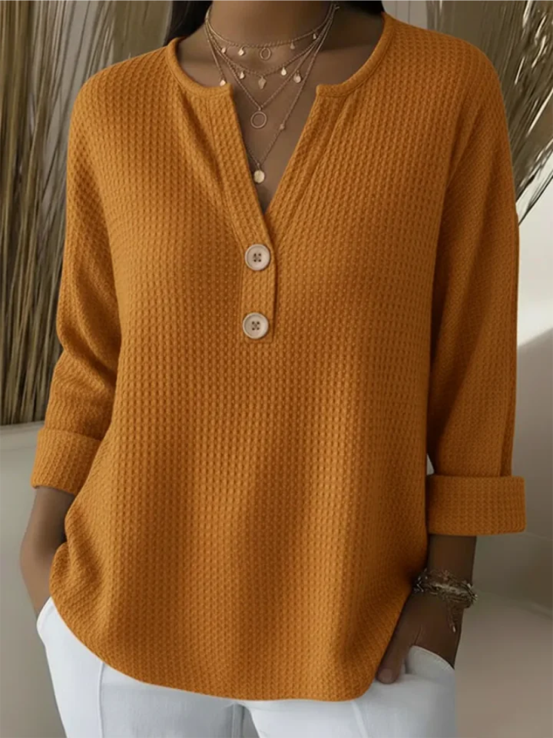 Noor – Sweater with collar detail and subtle texture