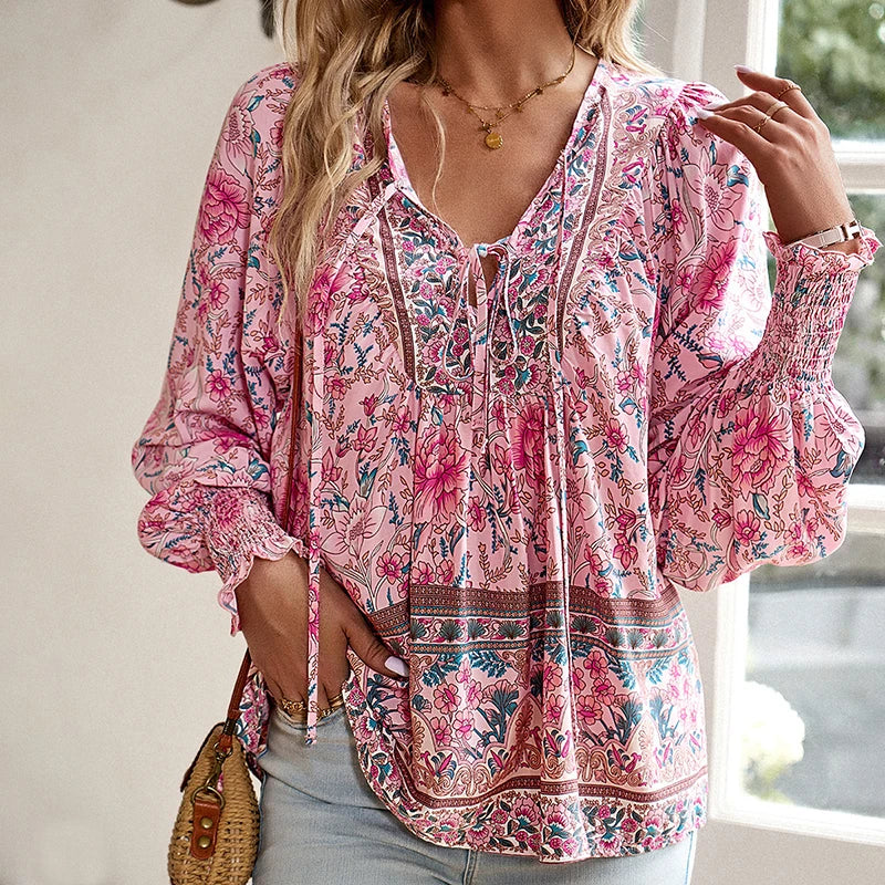 ANIKA I STYLISH FLOWER BLOUSE