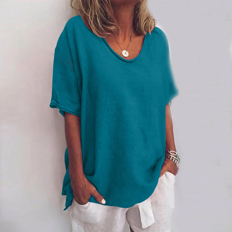 QUINA IN VERSATILE LINEN BLOUSE