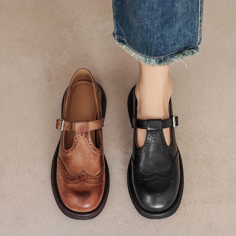Advanced Leather Mary Janes