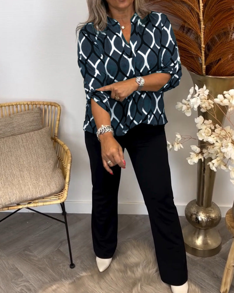 Noor – Blouse with Graphic Print