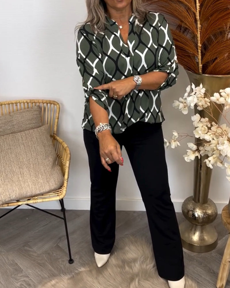 Noor – Blouse with Graphic Print