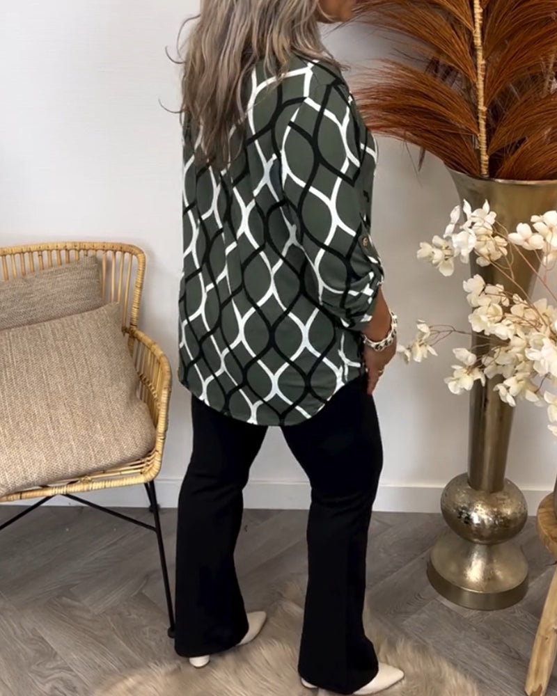 Noor – Blouse with Graphic Print
