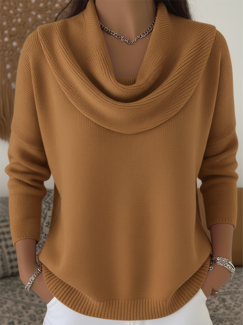 Sofie – Knitted Sweater with Collar