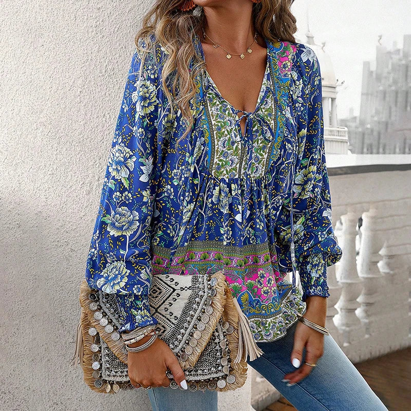 ANIKA I STYLISH FLOWER BLOUSE