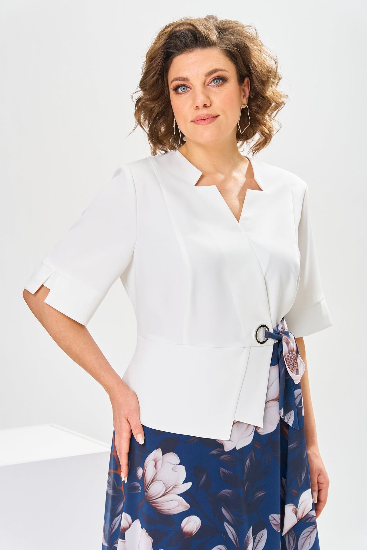 Adelisa - High Quality Cotton and Silk Dress for Natural Elegance