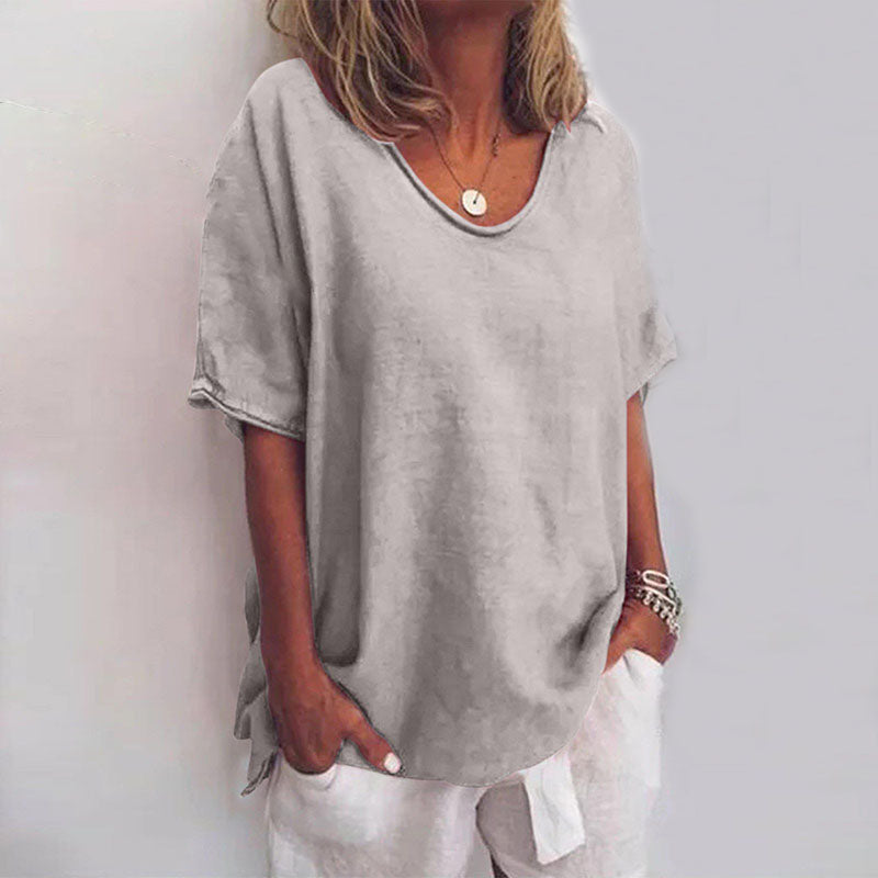 QUINA IN VERSATILE LINEN BLOUSE