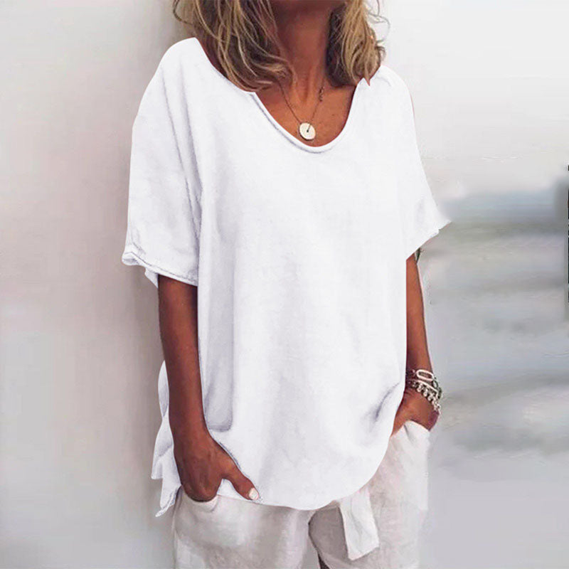 QUINA IN VERSATILE LINEN BLOUSE