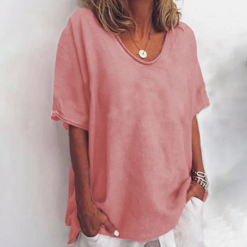 QUINA IN VERSATILE LINEN BLOUSE