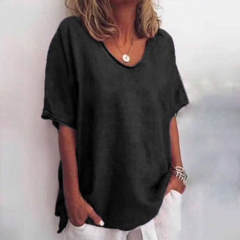 QUINA IN VERSATILE LINEN BLOUSE