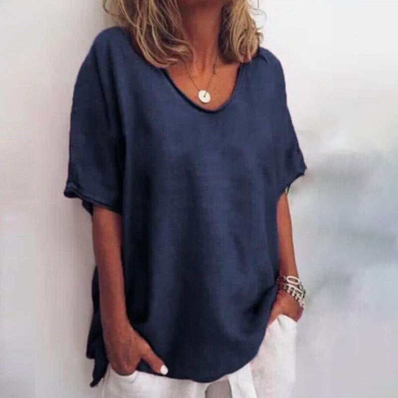 QUINA IN VERSATILE LINEN BLOUSE