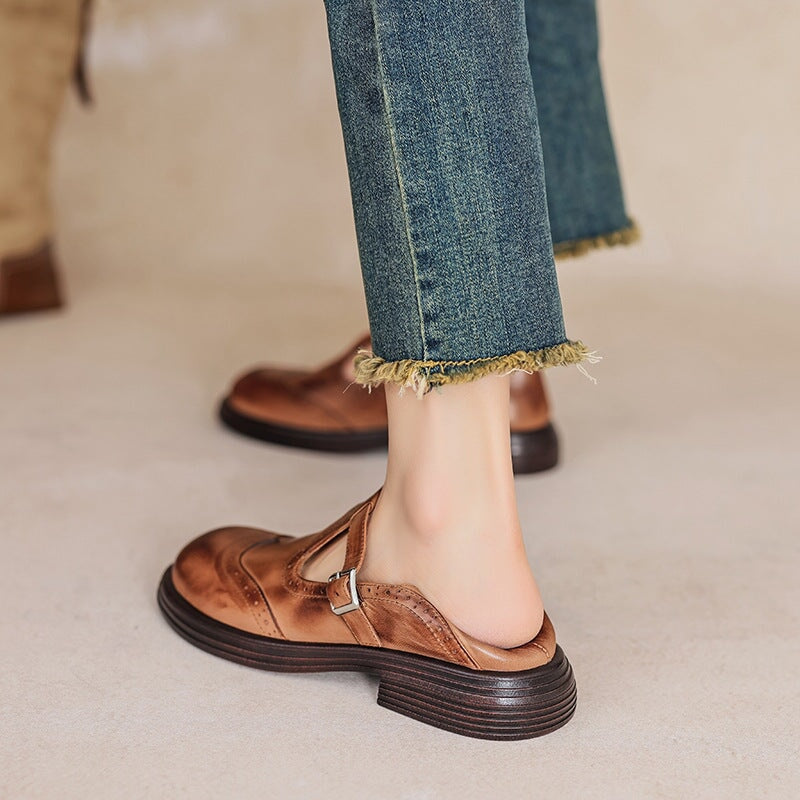 Advanced Leather Mary Janes