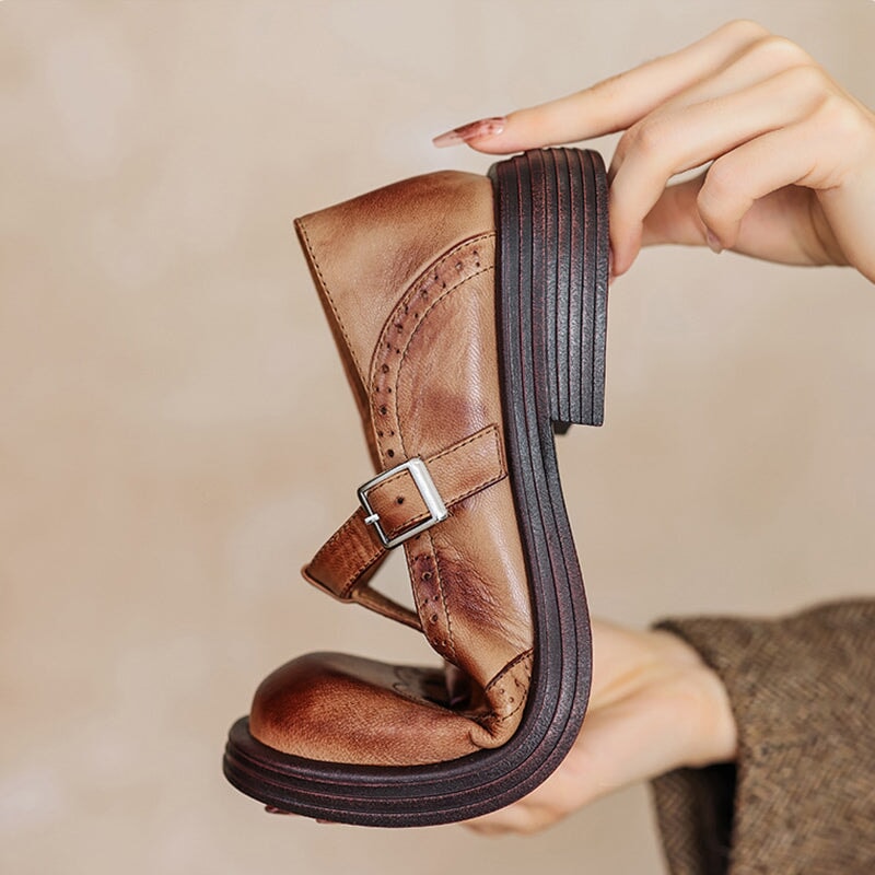 Advanced Leather Mary Janes