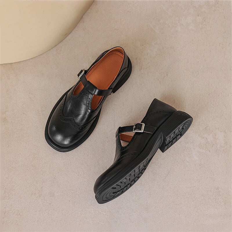 Advanced Leather Mary Janes