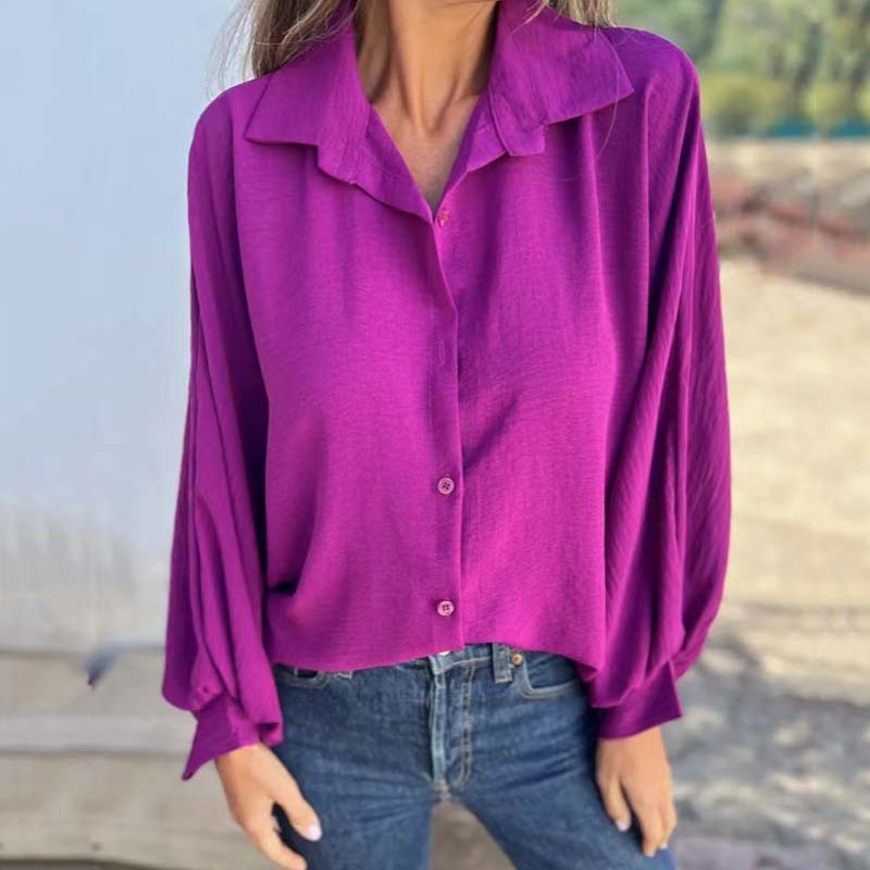 Aenor - Elegant and Versatile Lantern Sleeve Shirt